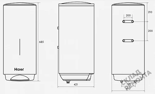 Фото Водонагреватель накопительный Haier ES50V-VH3, 50 л – купить в Улан-Удэ: цена, описание, фото. Интернет-магазин 5