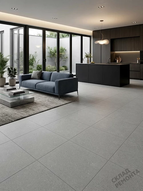 Фото Керамогранит матовый Gracia Ceramica Тренд серый 400*400*7 – купить в Улан-Удэ: цена, описание, фото. Интернет-магазин 1