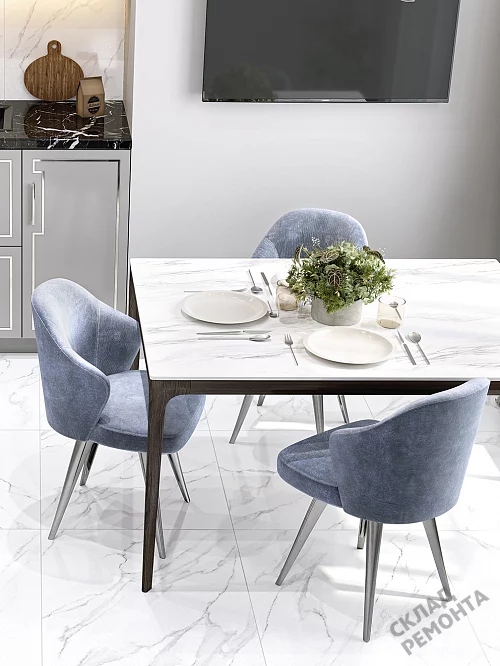 Фото Керамогранит лаппатированный Alma Ceramica Невада GFU6060NVD07L белый 600*600*9 – купить в Улан-Удэ: цена, описание, фото. Интернет-магазин 1
