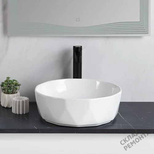Фото Раковина накладная BelBagno BB1409 41 см купить в Улан-Удэ: цена, описание, фото. Интернет-магазин 6