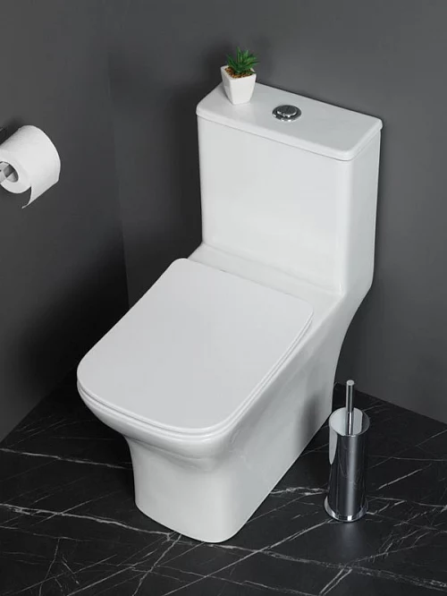 Фото Унитаз моноблок BelBagno Neon BB8617CPR-MN/SC безободковый купить в Улан-Удэ: цена, описание, фото. Интернет-магазин 1