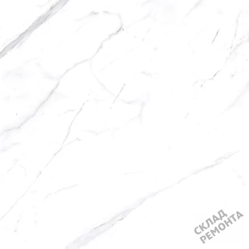 Фото Керамогранит матовый Steppe Ceramics Statuario White белый 600*600*9,5 – купить в Улан-Удэ: цена, описание, фото. Интернет-магазин 1