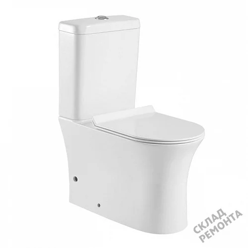Фото Унитаз напольный Aquanet Roll-C 210764 безободковый купить в Улан-Удэ: цена, описание, фото. Интернет-магазин 1