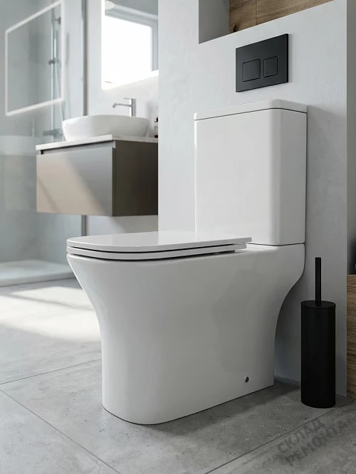 Фото Унитаз компакт напольный Calypso CS4852UQ-OK безободковый купить в Улан-Удэ: цена, описание, фото. Интернет-магазин 1