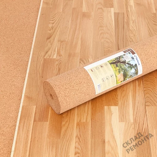 Фото Подложка рулонная Amorim пробковая, GO4CORK NATURE 2-5 мм под ламинат и паркет бежевая – купить в Улан-Удэ: цена, описание, фото. Интернет-магазин 6