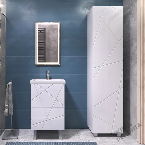 Фото Пенал напольный Vigo Geometry 450 pn.GEO.45, белый купить в Улан-Удэ: цена, описание, фото. Интернет-магазин 4