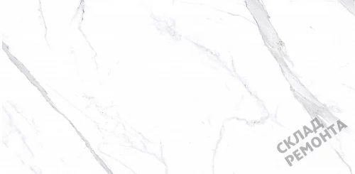 Фото Керамогранит матовый Steppe Ceramics Statuario White белый 600*1200*10 – купить в Улан-Удэ: цена, описание, фото. Интернет-магазин 1