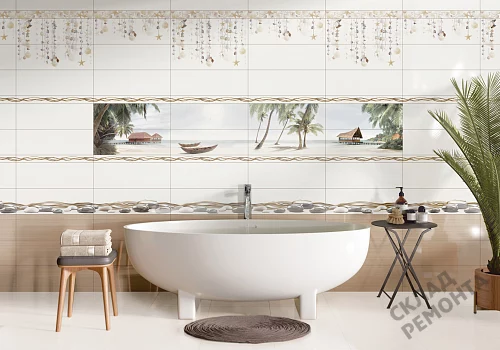 Фото Вставка Alma Ceramica Айленд DWA11ALD004 разноцветный 200*600 – купить в Улан-Удэ: цена, описание, фото. Интернет-магазин 2